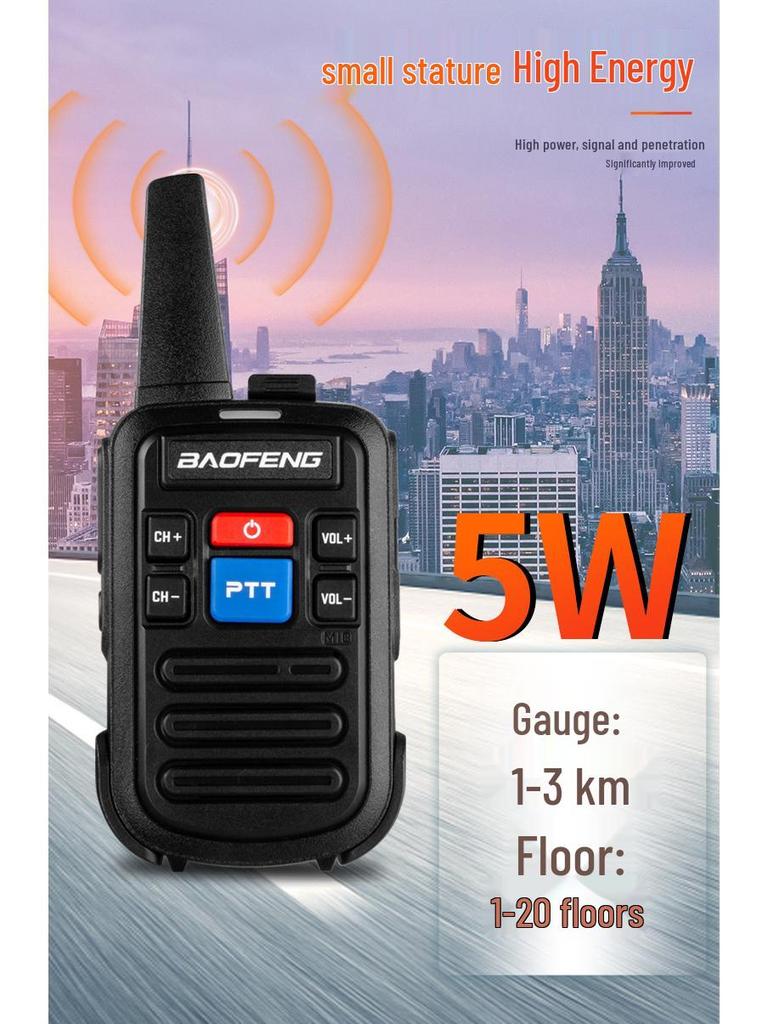 Baofeng C50 Walkie-Talkie: English Version for Seniors, Kids, Supermarkets & Restaurants - Mini Handheld Radio.