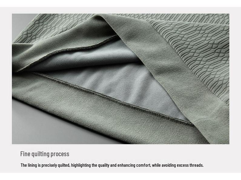 2025 Men's Round Neck Fleece-Knit Loose Fit Long Sleeve Winter Base Layer