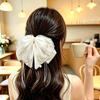 Handgefertigter Chiffon-Haarclip mit floraler Schleife für voluminöses Haar
