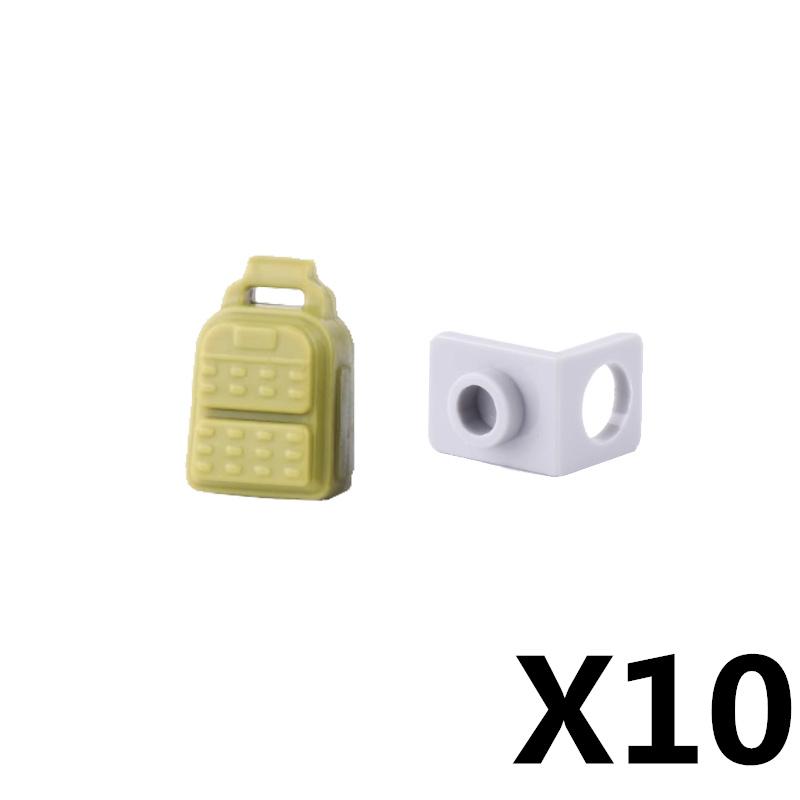MOC Military Modern Weapon Accessories Building Blocks Character Backpacks Helmets Vests Armors Night Vision Devices Bricks Toy