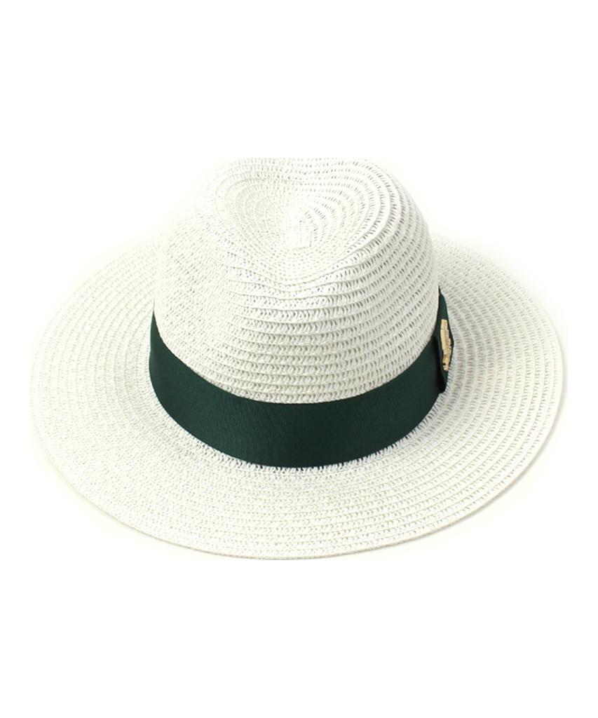 Yunibeosyeolkemiseuteuli Green Line Summer White Fedora Summer Fedora