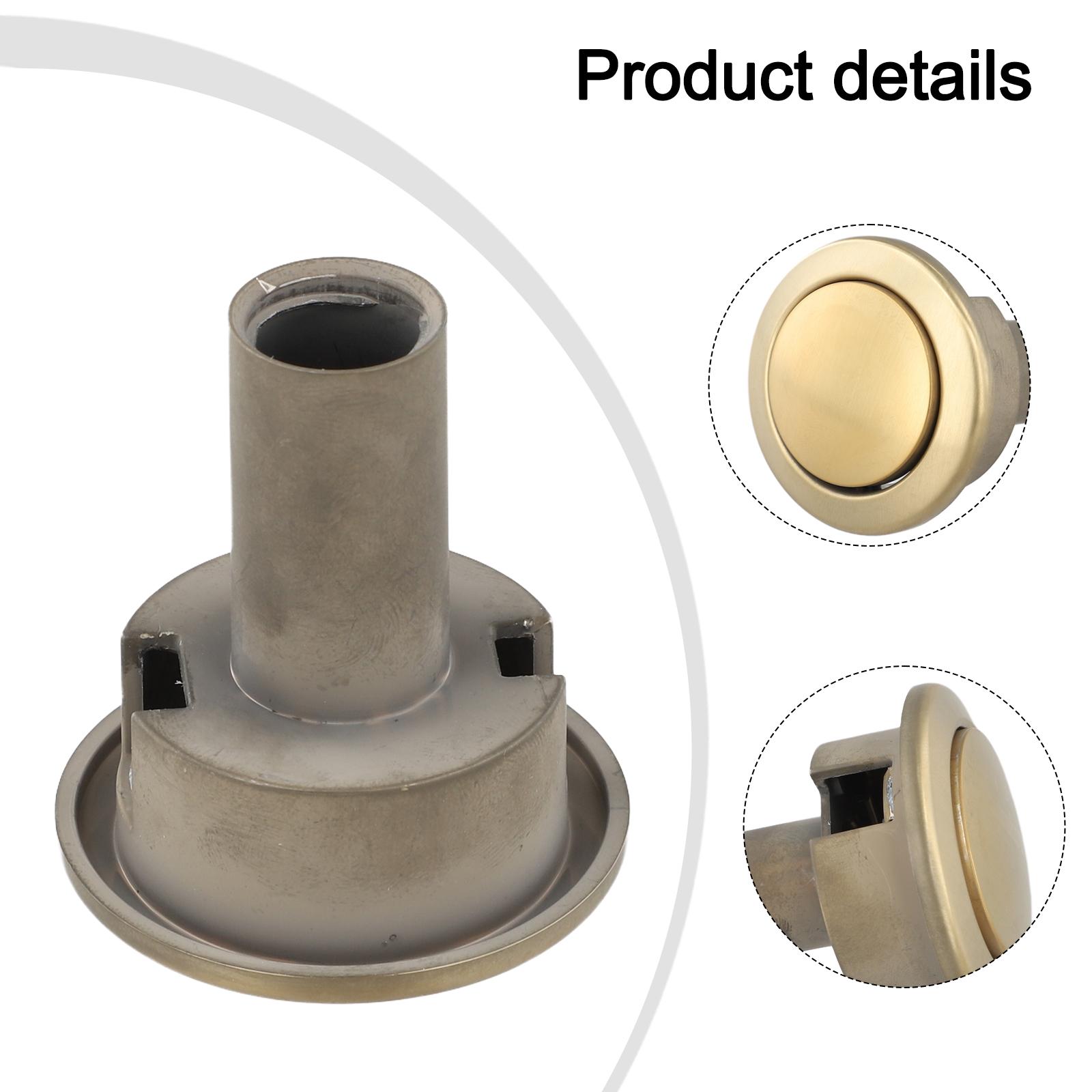 

User Friendly Toilet Flush Button for Siamp For Storm 33A Chrome Design Fits Cisterns with 38mm 44mm Diameter Smooth Flushing
