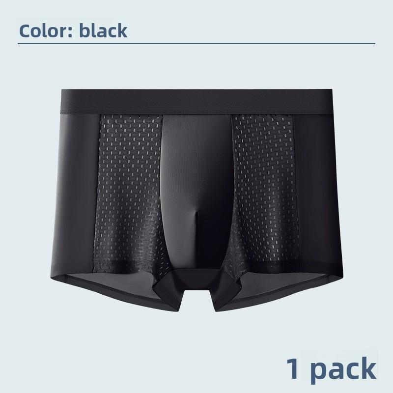 New Men's Summer Fashion Ice Silk Mesh Four Corner Underwear