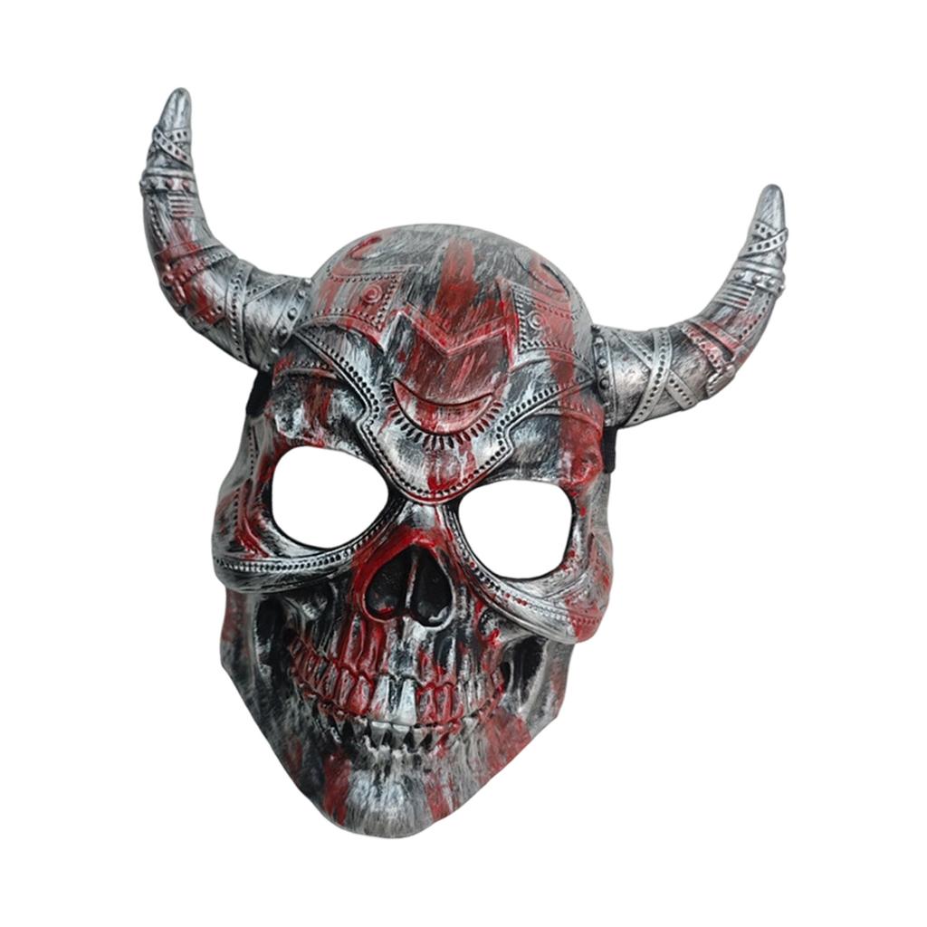 Masquerades Mask Devil Demons Mask Goat Head Skull Mask for Halloween Masquerade Cosplay Costume Devil Horns Mask