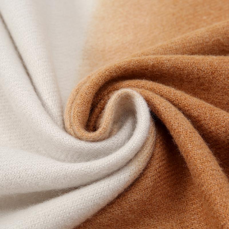 245G Thick Gradient Pashmina Shawl Scarf Autumn Winter Warm Wraps Like Cashmere Like Scrves High Quality Scarf
