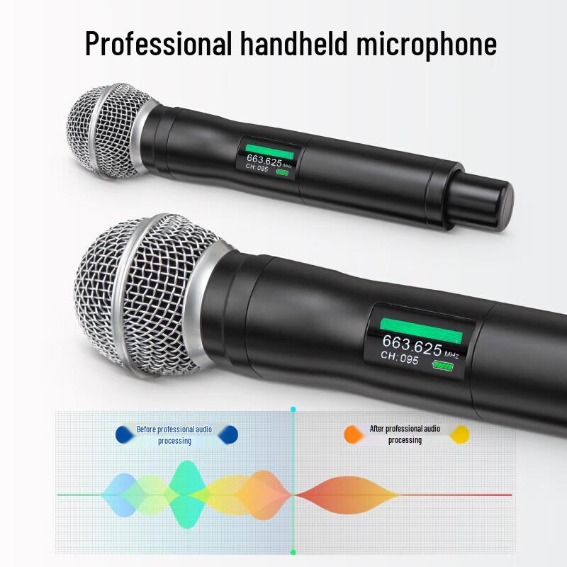 HuiDu BS-G20F2 Professional Wireless Microphone System (CN Version)