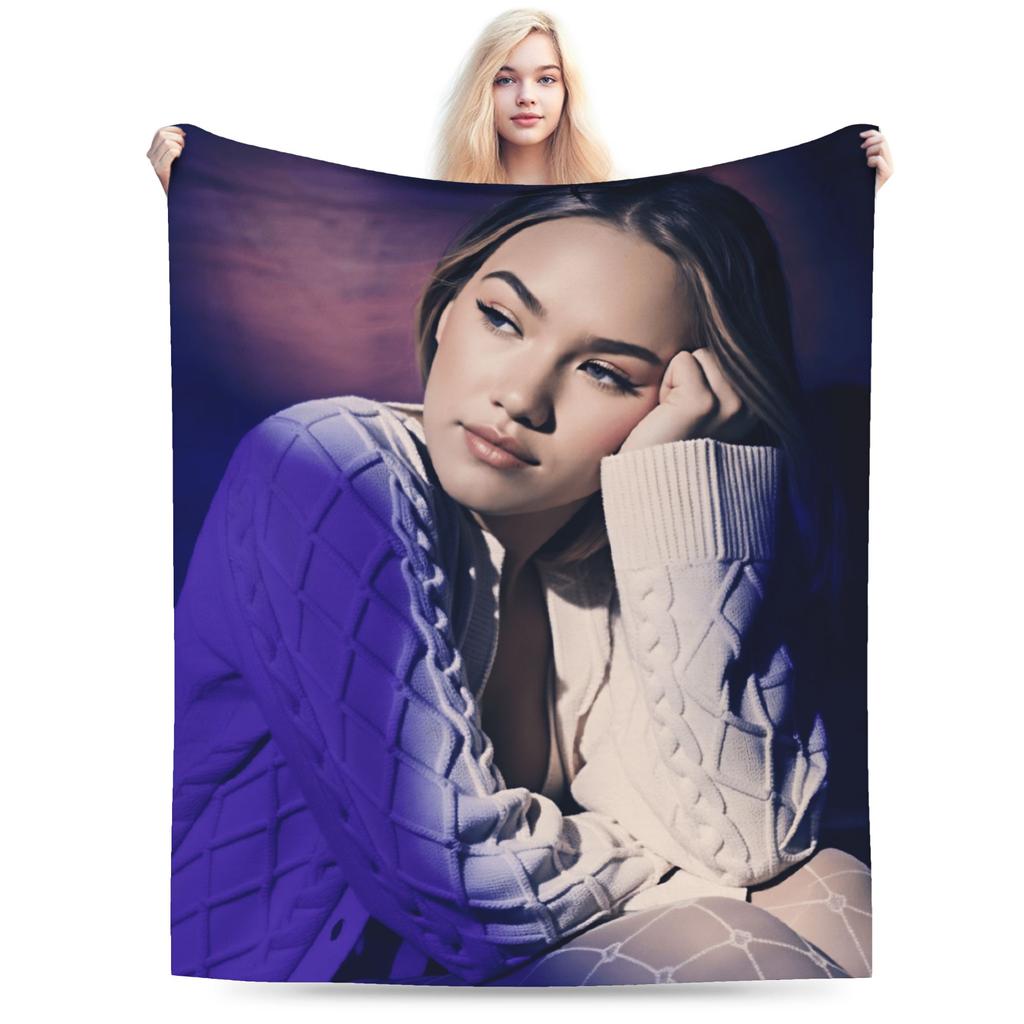 Freya Skye British Singer Actress  Warm Soft Blanket  Child Plush Throw Blanket Fluffy Living Room Flannel Bedspread Sofa Bed