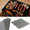 5pcs Bbq Grill Mesh Nonstick Mat Reusable Sheet Heat Resistant Baking Cooking