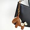 1Pcs Horse Pendant Decoration Trendy Cute Pony Pu Leather Keychain For Ladies Bag Keyring Charm Accessories