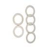 50PCS 304 Stainless Steel Bike Pedal Washers Silver Pedal Gasket Replacement  9/16 Inch Pedals