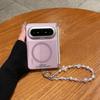 Magnetic Purple Gray Elephant Stand Phone Case Pura X Max Foldable With Shockproof Bumper Chain Strap