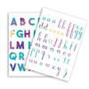 Alphabet Stickers from 1.5 To 2.5 Cm X 73 Pieces