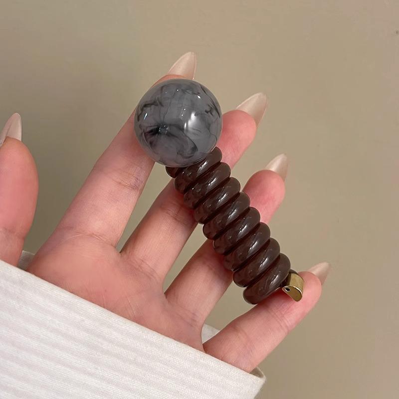 1PCS Retro Telephone Line Hair Ring Female Temperament Simple Bubble Braid Hair Artifact Headband Ponytail Hairband Hair Accessories