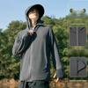 Men's Ice Silk Hooded Sun Protection Fishing Jacket