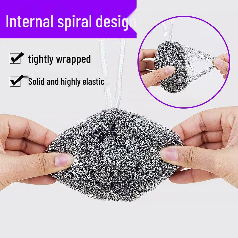 Stainless Steel Wool Cleaning Ball with Lanyard, Large 30g - Ideal for Kitchen, Pot, and Dishwashing Tasks
