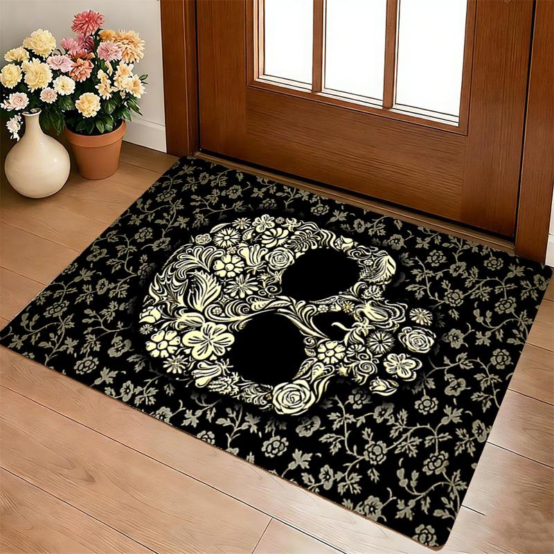 Skull Art Living Room Nonslip Area Rug Soft Carpet For Bedroom Game Playroom Sofa Office Home Decor Doormat Christmas Gift C930253