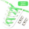 No Tie Shoelaces For Sneakers Elastic Shoe Laces Rainbow Precision Organization Metal Buckle Lock Lazy Shoelace Flat 17 Colors