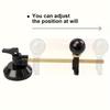 [Glass Cutter Tool] One Piece of an Adjustable Circular Glass Cutter Featuring a Suction Cup - a Metal Manual Compass-Style Tool for Cutting Glass