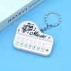 Mini Playable Piano Keychain Music Toy - Portable Electronic Organ Fidget Stress Relief Key Ring Bag Decoration Ornament Gift