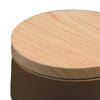 Candle Jar Practical Portable Wood Lid Black Elegant Cosmetic Pot for Coffee
