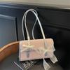 2025 Summer New High-grade Textured Lace Bow Sweet Style Versatile Shoulder Underarm Bag