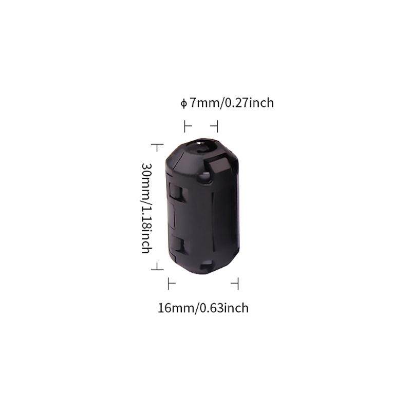 

1Pcs/4Pcs Ring Core Ferrite Bead Clamp Choke Coil EMI RFI Noise Filter Clip Snap for 7/9/13mm Cable Connector Filters Holder 1 Piece