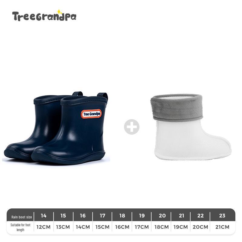 Children's Non-slip Lightweight Mid-calf Rain Boots - Soft Sole for Boys and Girls