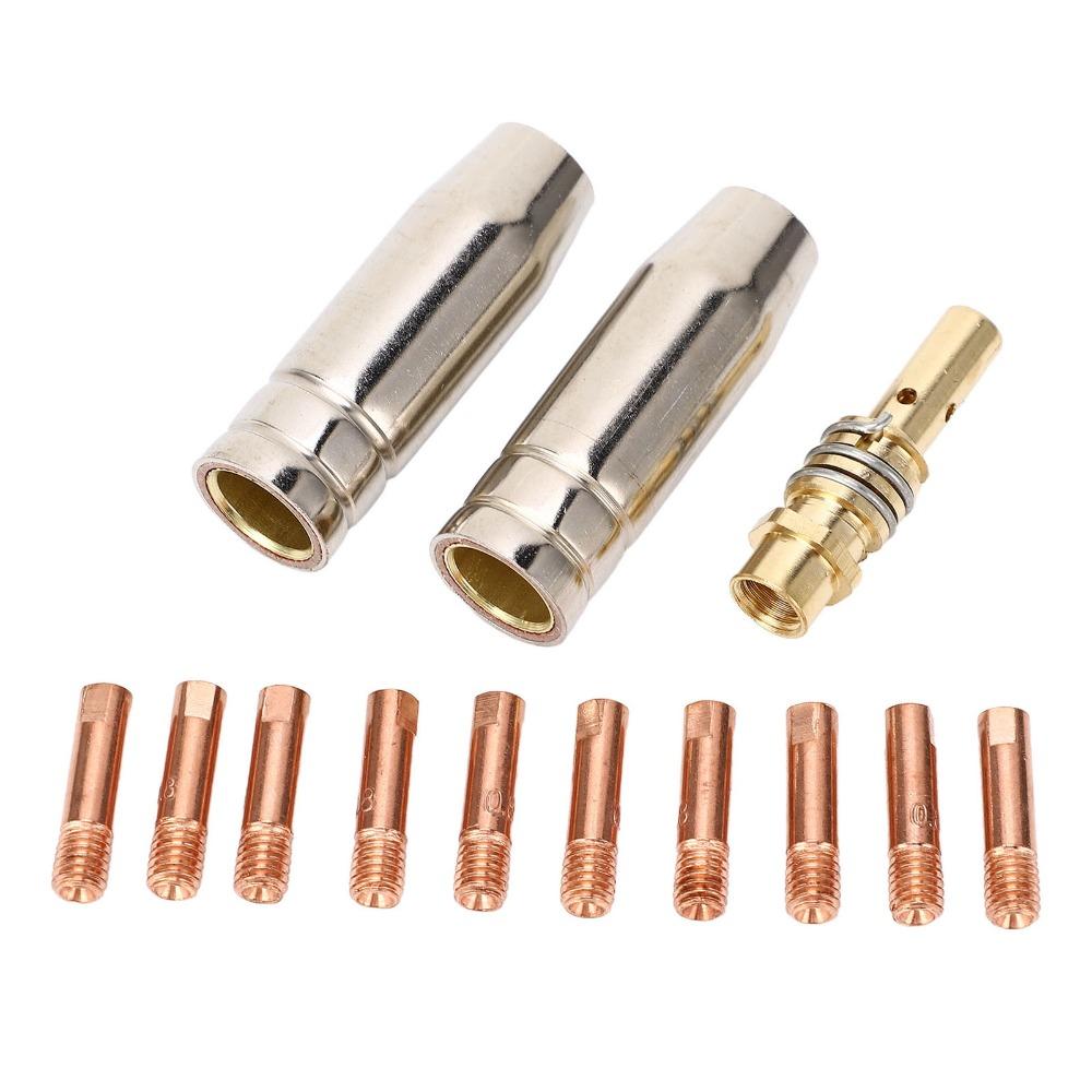 Gas Nozzle Included MIG Welding Nozzle Set Welding Torch Accessories Kit  For Replacement