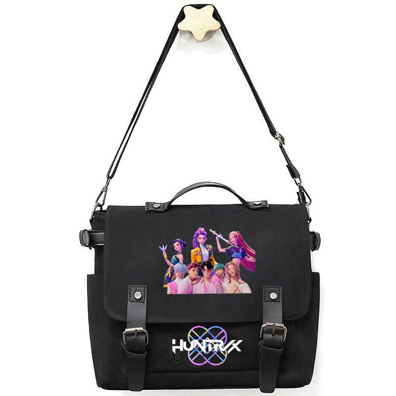 

New Kpop Demon Hunter Group Printed Crossbody Bag Shoulder Bag Crossbody Bag Canvas Bag 30*10*25cm
