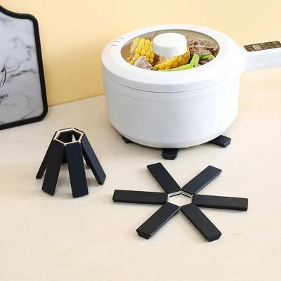 1/4 adet Katlanabilir Tencere Altlığı Tabak Amerikan Servisi Bardak Altlığı Isı Yalıtımı Yüksek Sıcaklık Tencere Tava Altlığı Mutfak Aletleri Aksesuarları