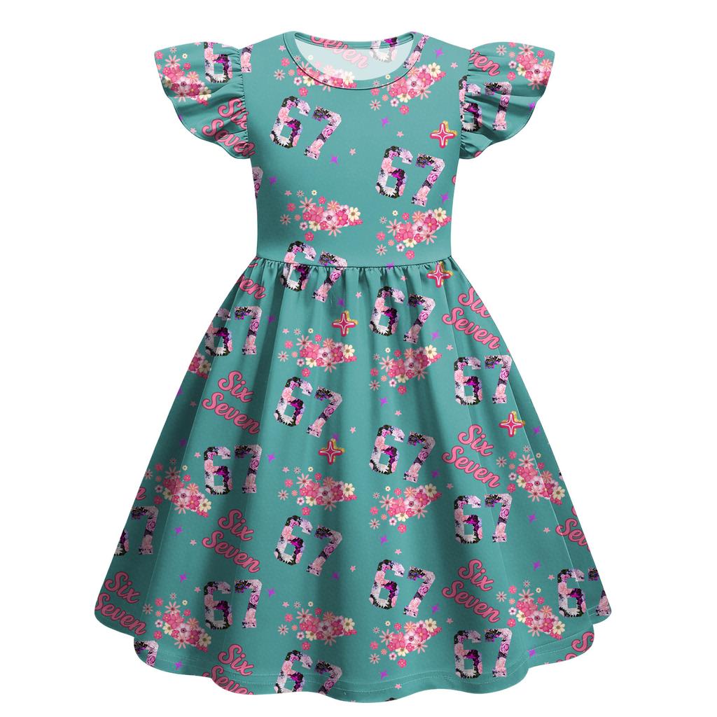 Children's Fashion Casual Flying Sleeve Dress