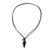 Fashionable Men Long Chain Necklace with Crystal Wolf Tooth Pendant Elegant Couple Jewelry Ideal For Daily Wear Gift Giving