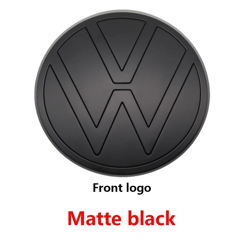 1Pc 139mm 110mm VW Logo ABS Emblem Car Hood Front Grill Rear Trunk Badge Accessory For VW Polo 2019 2020 2021 2022 2023 2024NO7