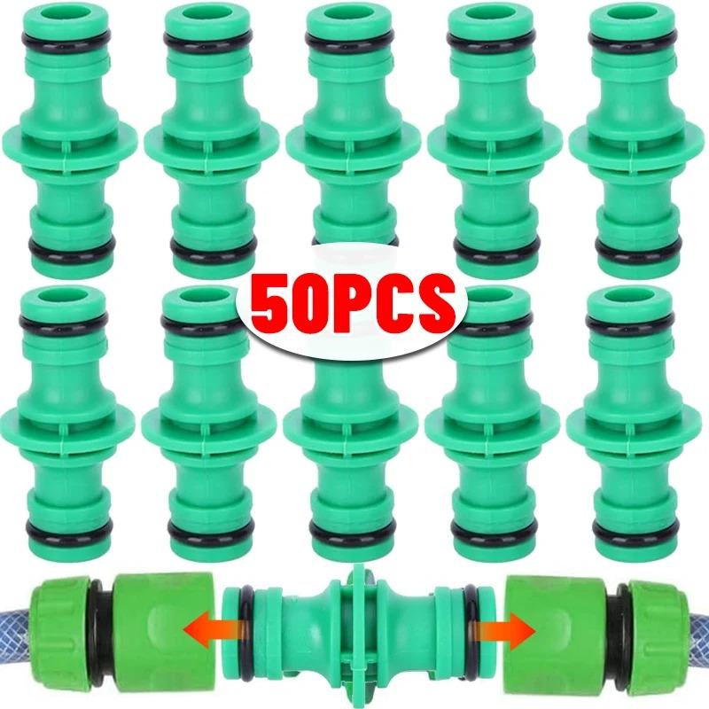 1/5/10/20/30/50pcs Charge Double Plug Water Hose Connectors Extender Garden Tap Pipe Connecting Quick Joint Irrigation Watering Coupling Garden Tools