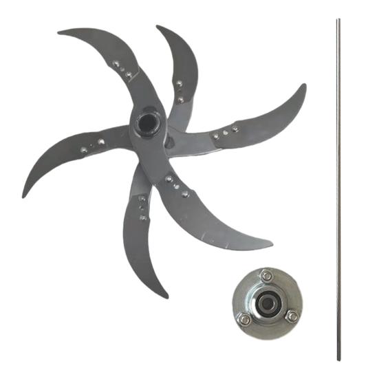 Rustfrie gressklipperblader for elektrisk drill Justerbar diameter Gressklipper Erstatningssett Rustsikker Skarp Grønnsakskuttersett