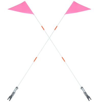 Bicycle Flagpole Emblems Bike Warning Pink Glass Fiber Safety Cycling Child Mini