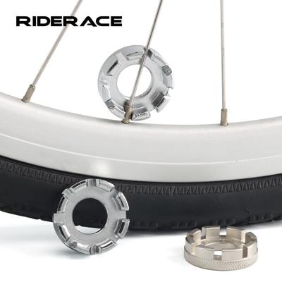 Chiave per Nippli Raggi Bicicletta Acciaio Inossidabile 8 Vie Durevole Portatile Utensili a Mano MTB Bici da Strada Chiave per Raggi Accessori Ciclismo