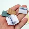 1/12 Miniature Antique Books for Dollhouses Library Scene Display and Creative Craft Project Decoration Book Model 4PCS