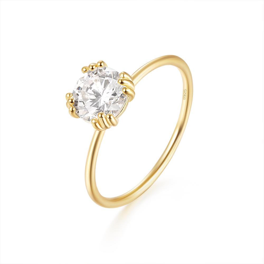 CANNER 925 Silver Original Rings Colorful Crystal Wedding Ring For Women Lovers' Minimalist Engagement Bague Femme Fine Jewerly