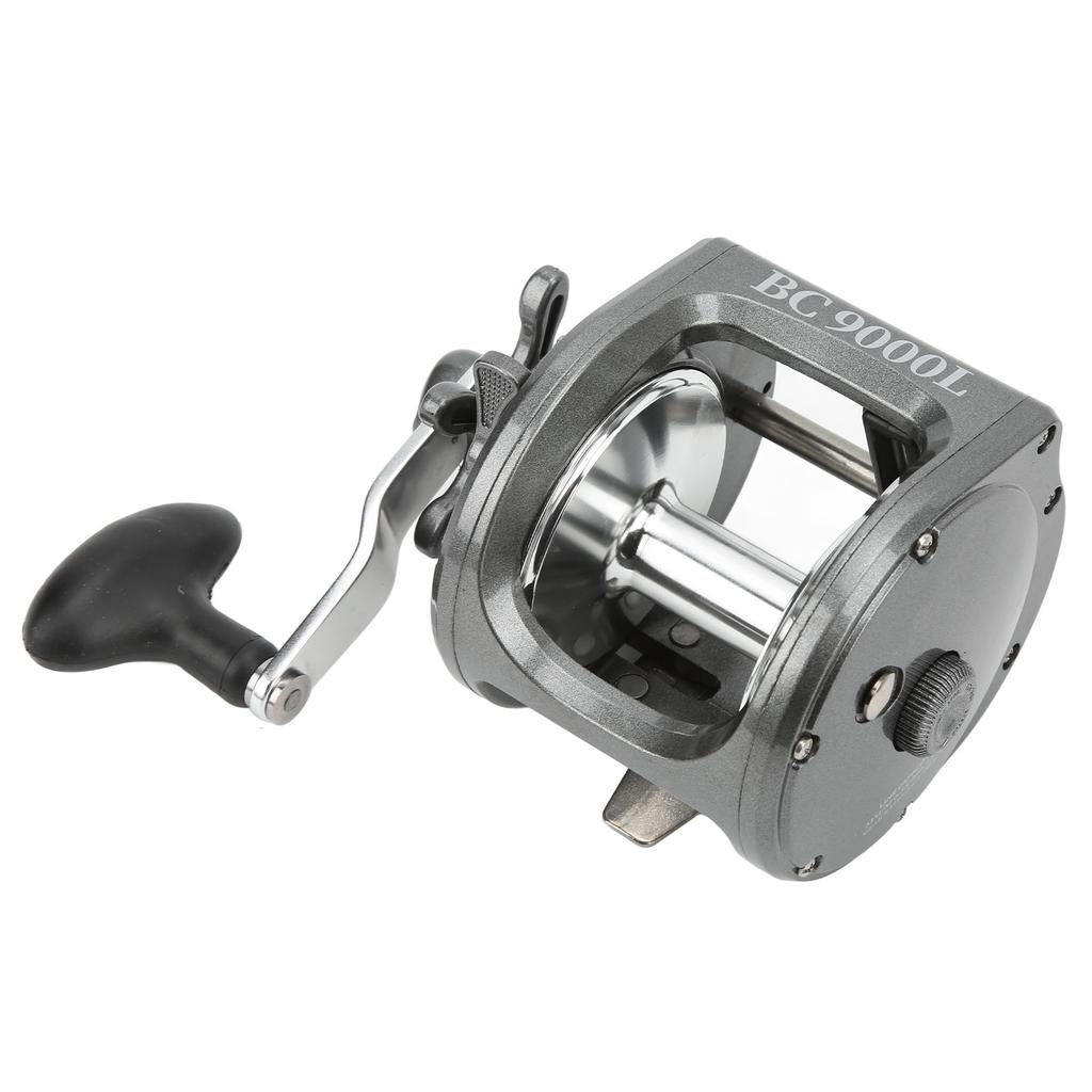 BC9000L Metall Trolling Drum Angelrollen 3.6:1-Gang-Baitcasting-Angelrolle für Linkshänder