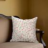 Pink Vine Square Jacquard Pillow Cover for Sofa Office Waist Cushion Cover Home Decorative Pillowcase