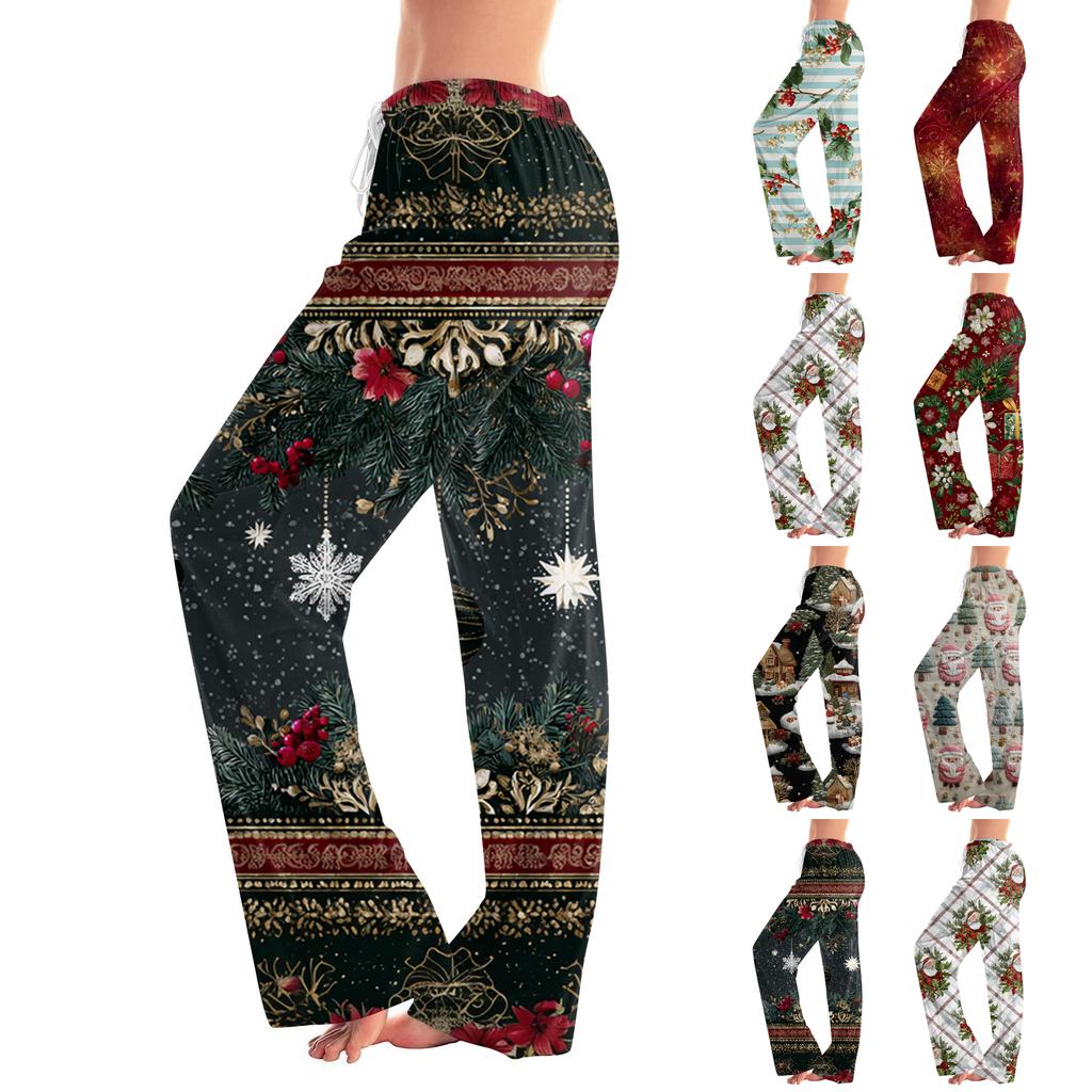Women's Fashion Loose Casual  Printed Casual Pants
