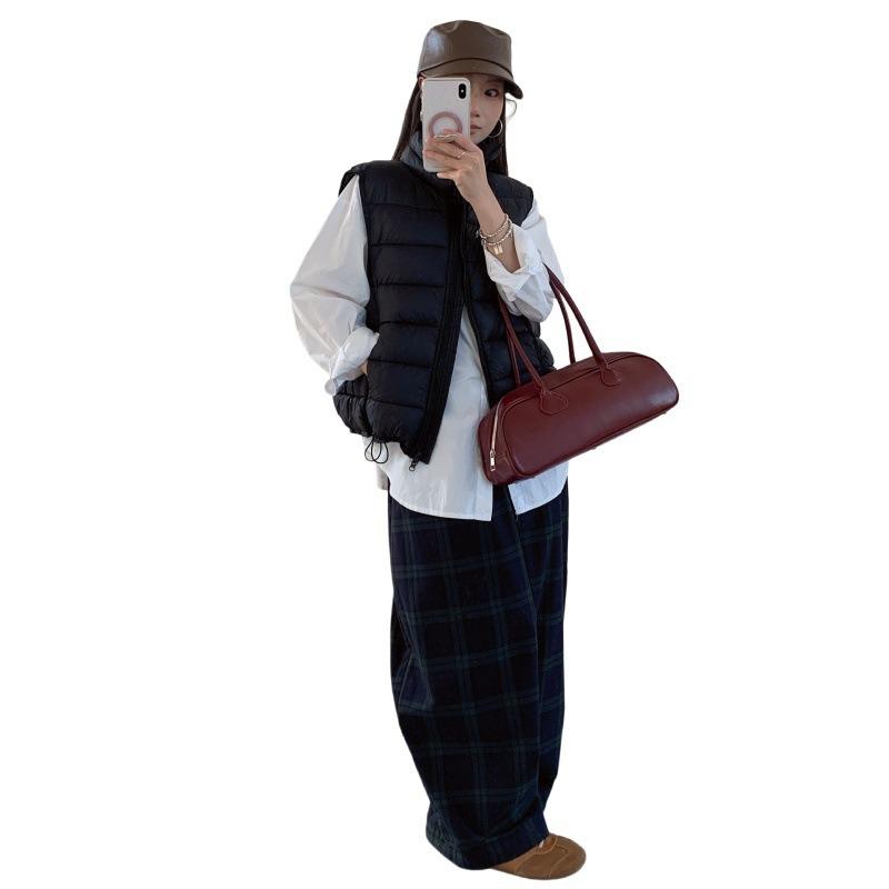 Damenmode Casual Herbst Winter Einfarbig Druck Ärmellose Jacken & Mäntel Daunenmäntel
