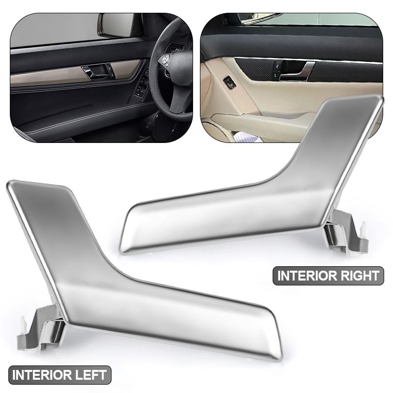 2047201171 Interior Door Handle For Mercedes-Benz C250 1.8L 2012-2015 C280 3.0L 2008-2009 C63 AMG 6.3L 2008-2015 Matte Sliver