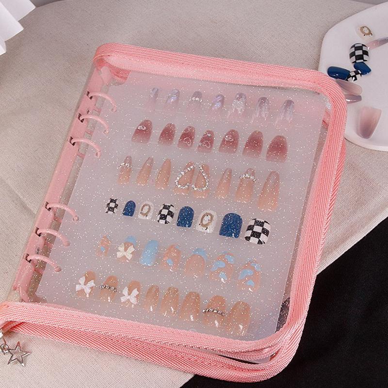 Nail Art Storage Book Dustproof Nail Art Display Collection Book Large Capacity Manicure Product Showing Book