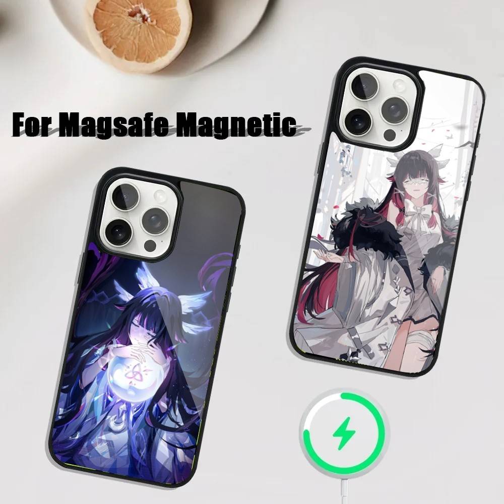 G-Genshin Impact Columbina Phone Case For iPhone 17,16,15,14,13,12,11,Pro,Max,Plus,Mini,SE4,E Magnetic Magsafe Wireless Charging