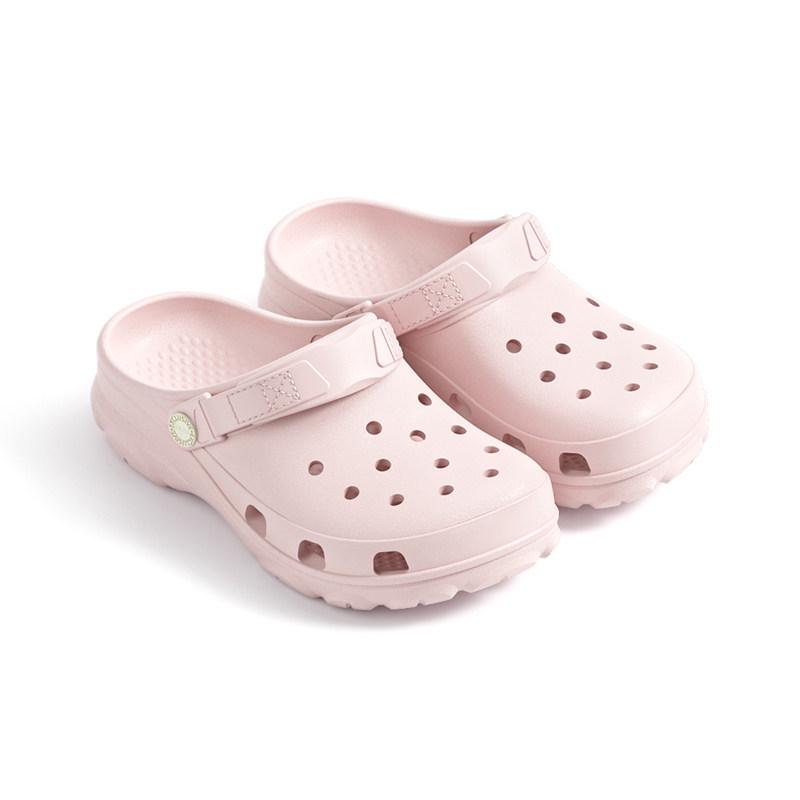 Puxi Rouman Unisex Seaside Cool Slippers: Spring/Summer Non-Slip, Thick-Soled, Heightening, Closed-Toe, Soft Hole Outdoor Shoes.