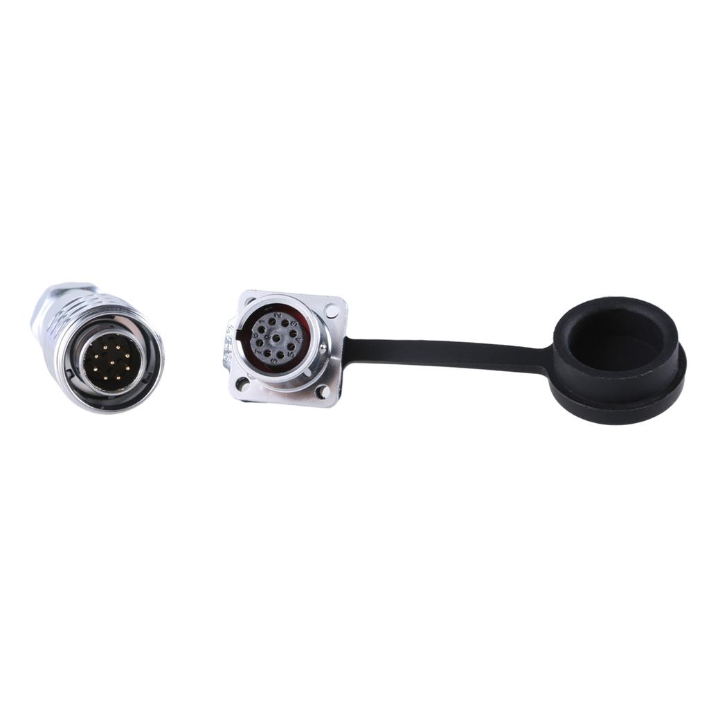 SF12 Metal Aviation Connector SF1210 Plug Set Waterproof 2Pin To 9Pin Metal Socket Plug Pair for Photography Equipments
