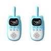 2PCS Kids Walkie Talkie Mini Phone Call Cartoon Talkie Walkie Toys 22 Channels 2 Way Radio 3KM UHF Radio Interphone Toy Gifts