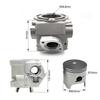 DT230 Loncin MT250 Cylinder Kit Std 66.80mm With Full Machine Pad Complete Gasket Piston Rings Pin Set For For Hengjian 250
